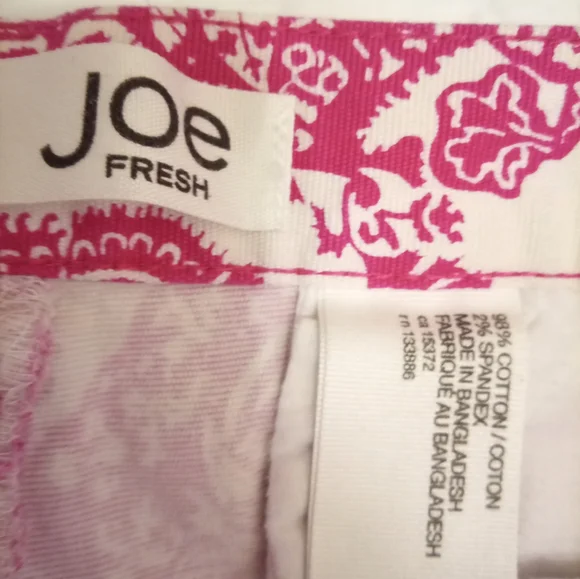 White and Pink Floral Short Set Top Xl Shorts 12 - Picture 3 of 3